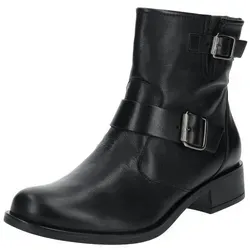 Paul Green Stiefelette Glattleder Cowboy Stiefelette schwarz 37 EU