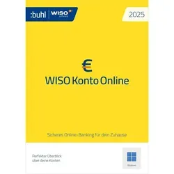 Buhl Data WISO Konto Online 2025 Download für Windows - Kaufm. Software & Steuer - Effiziente Buchhaltung und Steuererklärung in einer benutzerfreundlichen Anwendung, ideal für Selbstständige und kleine Unternehmen.