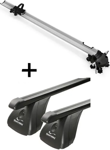 VDP Fahrradträger Bike Pro + Dachträger für BMW Serie 3 Coupè (E90) 2006-2014 - Gepäckträger-Set für BMW Serie 3 Coupè (E90), inkl. leichtem Aluminium-Fahrradträger und robustem Stahl-Dachträger. Ideal für alle Fahrradtypen, sorgt für mehr Platz im Innenraum.