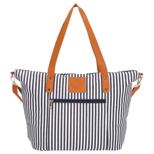 Mustang Shopper San Diego Streifen 33.102602 - Stylischer Shopper mit geräumigem Hauptfach, ideal für den Alltag. Praktische Innenfächer und abnehmbarer Schulterriemen sorgen für Flexibilität und Komfort.