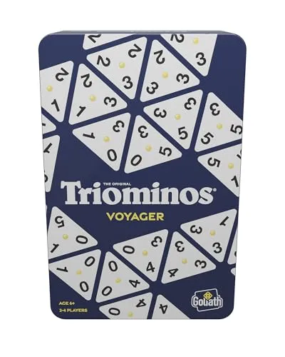 Triominos The Original Tour Edition – Reisespiel für die ganze Familie - Triominos ist der Spieleklassiker für 2 bis 4 Spieler ab 6 Jahren. Ideal für den Urlaub, bietet es spannenden Spielspaß mit kompakten Steinen. Fördert spielerisch logisches Denken und Taktik für aufregende Spieleabende.
