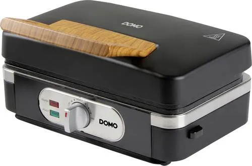 DOMO 3-in-1 Sandwich-Waffel-Grill DO9278C in Schwarz - Sandwichmaker, Waffeleisen und Grill in einem Gerät! Mit PFAS-freier Antihaftbeschichtung und spülmaschinenfesten Platten für einfache Reinigung und gesunde Snacks.