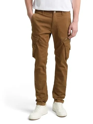 TOM TAILOR Herren Sweat-Cargohose - Moderne Sweat-Cargohose mit praktischem Taschenkonzept, ideal für Arbeit und Freizeit. Hoher Stretch-Anteil sorgt für besten Komfort und Bewegungsfreiheit. Tapered Fit für einen trendigen Look.