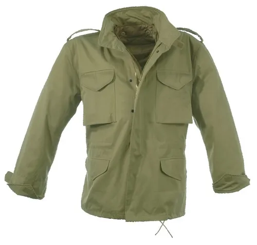 Mil-Tec Us M65 Jacke Oliv 907 - Outdoor Jacke mit herausnehmbarem Futter, ideal für Abenteuer und vielseitige Aktivitäten