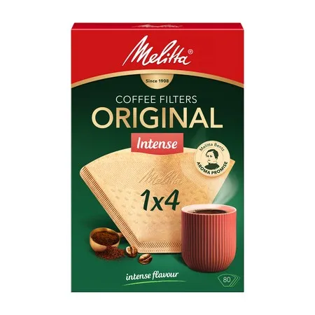 Melitta - Paper Coffee Filters 1x4 - Original Intense - 80 pieces 4006508208821