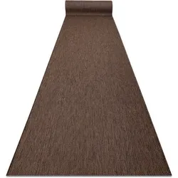 Läufer Sisal Sion Melange Flach Gewebt Braun 70cm Brown 70x970 Cm