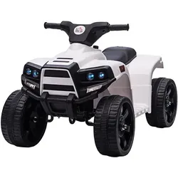 HOMCOM Kinder-Elektro-Quad PP, Stahl - Kinder-Elektrofahrzeuge mit originalgetreuem Design und realistischem Fahrerlebnis durch Scheinwerfer, Motorengeräusch und Hupe. Ideal für kleine Abenteurer!
