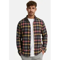 Indicode Langarmhemd Riverside Langarmhemd mit Button-Down-Kragen blau XXL