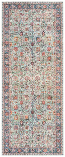 Teppich ELLE DECORATION "Mahal" Gr. 12, jade, 80x200cm - Exklusiver Teppich aus der Elle Decor Kollektion im orientalischen Design. Ideal für jeden Wohnbereich, strapazierfähig und pflegeleicht. Perfekt für stilvolle Akzente in Ihrem Zuhause.