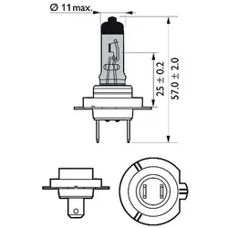 Philips Glühlampe, Fernscheinwerfer WhiteVision ultra 12972WVUB1