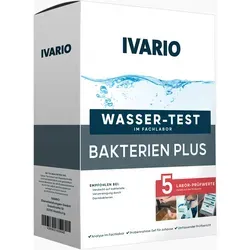 Bakterien-Wassertest-PLUS - Wasserfilter zur Überprüfung Ihres Trinkwassers auf krankheitsauslösende Bakterien. Schützen Sie Ihre Gesundheit mit präzisen Ergebnissen innerhalb von 5-7 Werktagen.