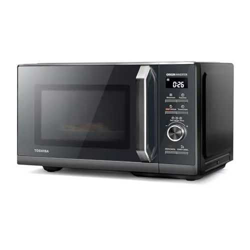 Toshiba MW3-AM25PFI(MG) Solo Mikrowelle 25L - Mikrowelle mit Origin-Inverter-Technologie für präzise Temperaturregelung und leisen Betrieb, 900W Leistung und 25L Kapazität – ideal für schnelles Kochen.