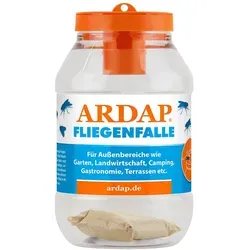 Ardap Fliegenfalle Outdoor - Effiziente Fliegenfalle für den Außenbereich. Der spezielle Köder zieht Fliegen an und sorgt für eine langanhaltende Wirkung. Ideal für die Anwendung im Garten oder auf der Terrasse.