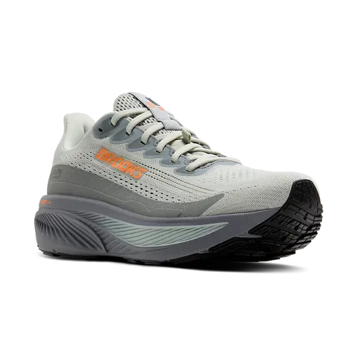 Brooks Ghost 17 GTX Herren Laufschuhe - Grau - Größe 11 - Laufschuhe mit GORE-TEX-Membran für wasserdichten Komfort und hervorragende Dämpfung, ideal für Läufer bei jedem Wetter.