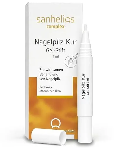 Sanhelios Nagelpilz-Kur Gel-Stift - Öle für Nagelhaut – Wirksame Behandlung von Nagelpilz mit einfacher Anwendung dank präzisem Gelstift. Angereichert mit Biotin und ätherischen Ölen für gepflegte Nägel.