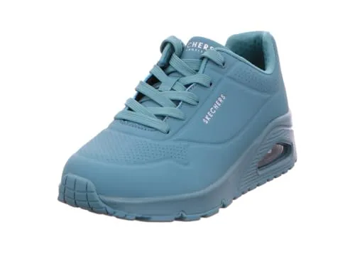 Skechers Damen UNO Stand ON AIR, Teal Durabuck Mesh, 41 EU - Damen-Sneaker mit atmungsaktivem Mesh-Obermaterial für ultimativen Komfort und Stil bei jedem Schritt.