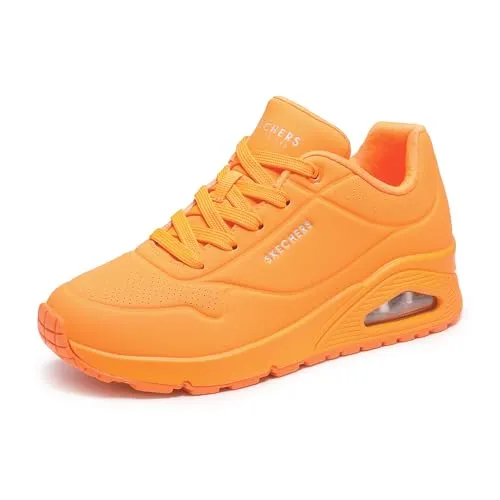Skechers Sneakers in Orange - 40 - Sneaker mit ultraleichtem Design, verstärkter Kappe und rutschhemmender Sohle für hohen Tragekomfort und Sicherheit.