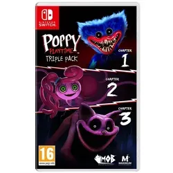 Poppy Playtime Triple Pack - Nintendo Switch - Nintendo Switch-Spiele: Erlebe die ersten drei Kapitel der Poppy Playtime Saga mit packenden Rätseln und lebendigen, unheimlichen Spielzeugen. Enthält ein Wendecover und Sticker!
