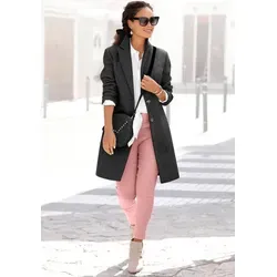 LASCANA Kurzmantel im klassischen Design, Damenmantel, Blazermantel, casual-chic schwarz 42