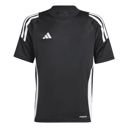 adidas Unisex Kinder Tiro 24 Kids Shirt, Black/White, 11-12 Years