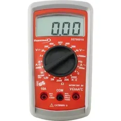 Digital-Multimeter 2-600V - Spannungsprüfer mit schlagfestem Gehäuse, ideal für präzise Messungen von Spannung, Strom und Widerstand sowie Temperaturmessungen von -40°C bis 400°C.