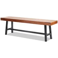 VEVOR Gartenbank 160 cm - Robuste Holzbank mit Metallbeinen - Bänke für den Außenbereich: Wetterbeständig, 227 kg Tragkraft und ideal zum Entspannen im Garten, Park oder auf der Veranda.