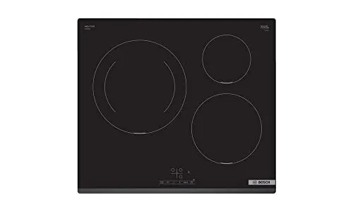 Induktionskochfeld BOSCH PUJ631BB5E 60 cm - Kochfeld der Kategorie Kochfelder mit 4600 W Leistung, Touch-Steuerung und Kindersicherung für sicheres Kochen in Ihrer modernen Küche.