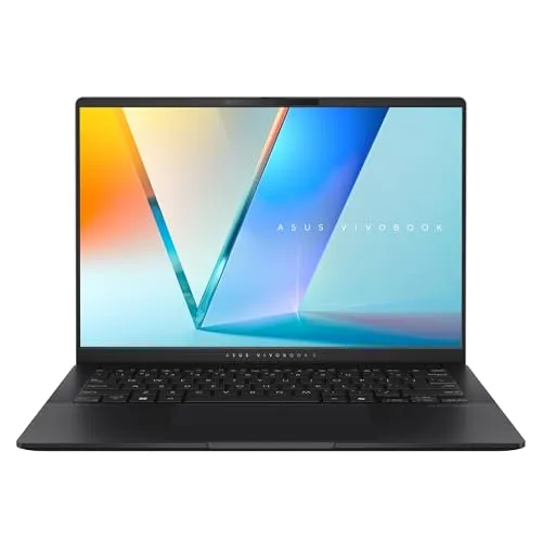 ASUS Vivobook S 14 | Neutral Black | 14" WUXGA OLED | Core Ultra 7 256V | RAM: 16GB (DDR5) | SSD: 1TB | RGB beleuchtete Tastatur | Copilot+ PC | Windows 11 Pro | Office 2024 Pro #mit Notebooktasche