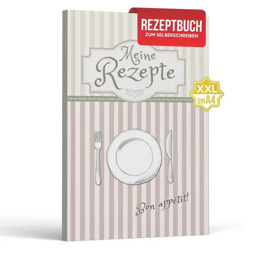 A4 Rezeptbuch Selberschreiben Kochbuch Backbuch Rezeptordner Rezepte Geschenk