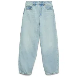 VERO MODA VMBILLIE Mom Jeans - Damen-Jeanshosen mit hoher Taille und Barrel Fit, aus 100% Baumwolle für optimalen Komfort und Style.