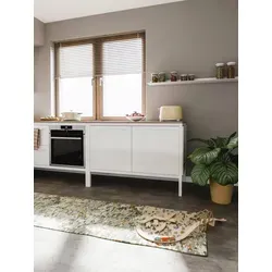 benuta Teppich Casa, rechteckig, farbenfroher Retro-Teppich für Wohnzimmer & Esszimmer - Flachgewebe-Teppiche in lebendigem Multicolor-Design, strapazierfähig und pflegeleicht – ideal für einen modernen und stilvollen Wohnbereich.