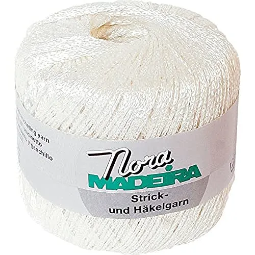 Madeira M9813-390 Häkel-Strickgarn, Polyester, 390 Ecru, 100 m