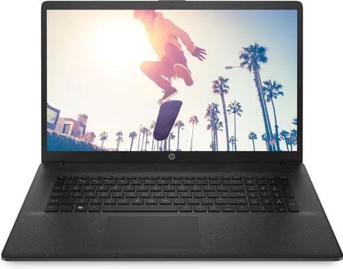 HP Laptop 17,3" FHD, AMD Ryzen 5, 8GB RAM, 512GB SSD - Normale Laptop-Computer mit leistungsstarkem Prozessor, Full-HD-Display und 25 GB Dropbox-Speicher für 12 Monate – ideal für Arbeit und Unterhaltung.