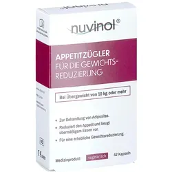 nuvinol Appetitzügler – Unterstützung bei der Gewichtsreduzierung - Vegetarische Kapseln zur Unterstützung der Appetitkontrolle für eine leichtere Diät. Ideal für Erwachsene mit Übergewicht, die mehr als 10 kg abnehmen möchten.