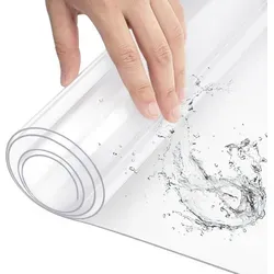 Woltu Tischdecke 90x180 cm - Wasserdicht und Transparent - Tischdecken für Indoor und Outdoor, strapazierfähig und schmutzabweisend, ideal für jeden Anlass.
