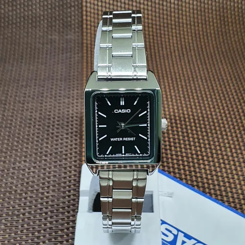 Damen Uhr Casio LTP-V007D-1E - Elegante Analog-Damenuhr aus Edelstahl mit polierter Oberfläche, wasserdicht bis 30 Meter - perfekt für jeden Anlass.