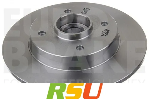 EUROBRAKE Bremsscheiben 249mm Voll hinten für Citroën C4/DS4 - Bremsscheiben für Citroën, mit integriertem magnetischen Sensorring und Radlager, ideal für zuverlässige Bremsleistung und Sicherheit auf der Hinterachse.