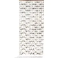 Kobolo Türvorhang KNOTS - Brauner Papiervorhang 100x220 cm - Fertiggardinen: Moderner Türvorhang KNOTS mit 55 Strängen, geräuscharm aus Papier gefertigt und schützt effektiv vor Insekten.