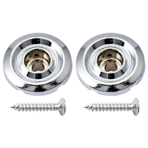 Musiclily 2Pcs Chrome Round Bass String Guide Tree Retainer For Fender PB JB