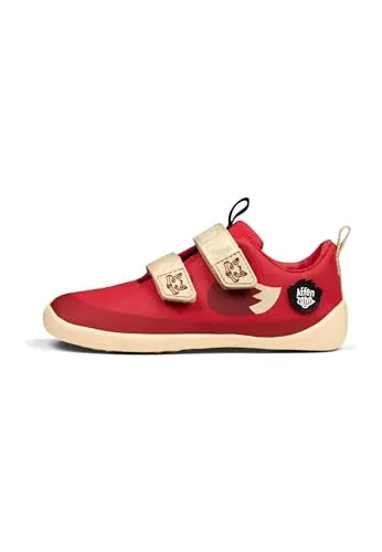 Affenzahn Halbschuh Lucky Fuchs – Rutschfest und Vegan für Kinder - Vielseitiger Halbschuh mit Klettverschluss für einfaches An- und Ausziehen. Flexibles Design fördert die natürliche Fußentwicklung und bietet besten Tragekomfort. 100 % vegan und aus zertifizierter Bio-Baumwolle gefertigt.