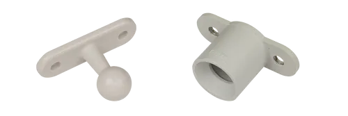 Fiamma Türhalter grau - Robuster Kunststofftürstopper für außen, der ein ungewolltes Schließen der Fahrzeugtür verhindert. Ideal für Wohnmobil- und Wohnwagen-Türen sowie Garagen. Praktisch und zuverlässig im täglichen Einsatz.