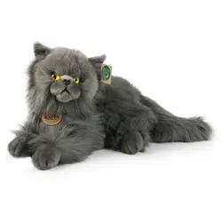 Rappa Plüsch Perserkatze Liegend 30 cm - Umweltfreundlich - Diese 30 cm große, liegende Perserkatze aus der RAPPA-Plüschtierkollektion begeistert mit realistischem Design und weichem Material. Hergestellt mit umweltfreundlicher Füllung aus recycelten PET-Flaschen, ideal für sichere Spielmomente.