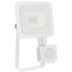 Spectrum LED Fluter Noctis Lux Weiß IP44 10W 810lm Warmweiß 3000K mit Bewegungsmelder