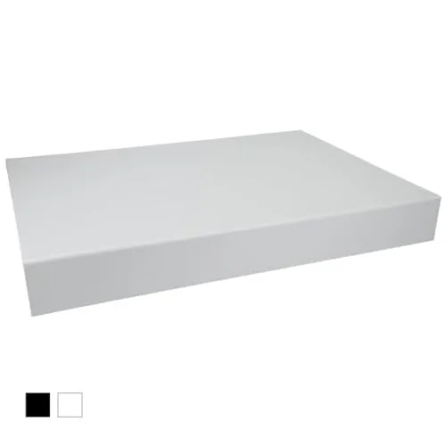 ideas in boxes Premium Geschenkbox mit Deckel, faltbar, Geschenkkarton, Magnetbox, Geschenkverpackung für Weihnachten & Geburtstag, Magnetfaltbox, Weiß matt, 43x31x5cm