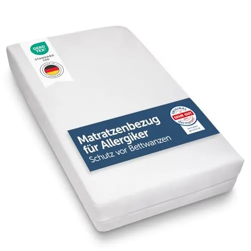 Blumtal® Allergiker Bettbezug Topper 100x220 cm - Matratzenauflagen mit Oeko-Tex-zertifiziertem Anti-Milben Schutz, ideal für Allergiker und extrem atmungsaktiv für einen angenehmen Schlaf.