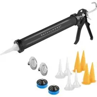 STAHLWERK Silikonpistole SPB-600 ST - Kartuschenpresse mit 600 ml Fassungsvermögen, ideal für professionelles Silikon- und Acrylauftragen, 7 Jahre Garantie für höchste Qualität.