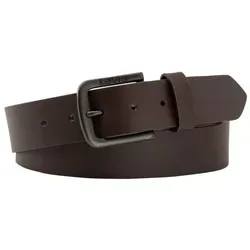 Levi's Men's Seine Metal Belt, Dunkelbraun, 110 - Herren-Gürtel aus hochwertigem, nickelfreiem Material, ideal für einen eleganten Look und perfekten Sitz.