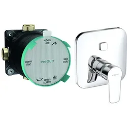 VIGOUR DERBY Unterputz 2-Wege Dusch- und Wannenbatterie - Bad- & Duscharmaturen mit zeitlos elegantem Design, ideal für barrierefreie Bäder und ausgestattet mit durchdachter Hebel-Form für optimale Bedienbarkeit.