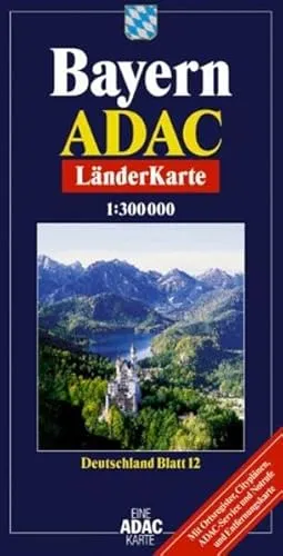 ADAC Karte, Bayern (ADAC BundesländerKarten Deutschland)