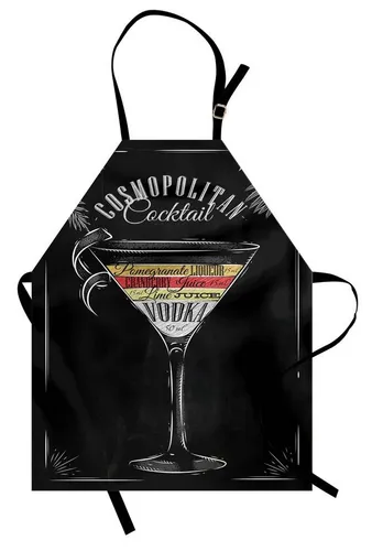 Abakuhaus Kochschürze Höhenverstellbar Klare Farben ohne verblassen, Alkohol Cosmopolitan-Rezept
